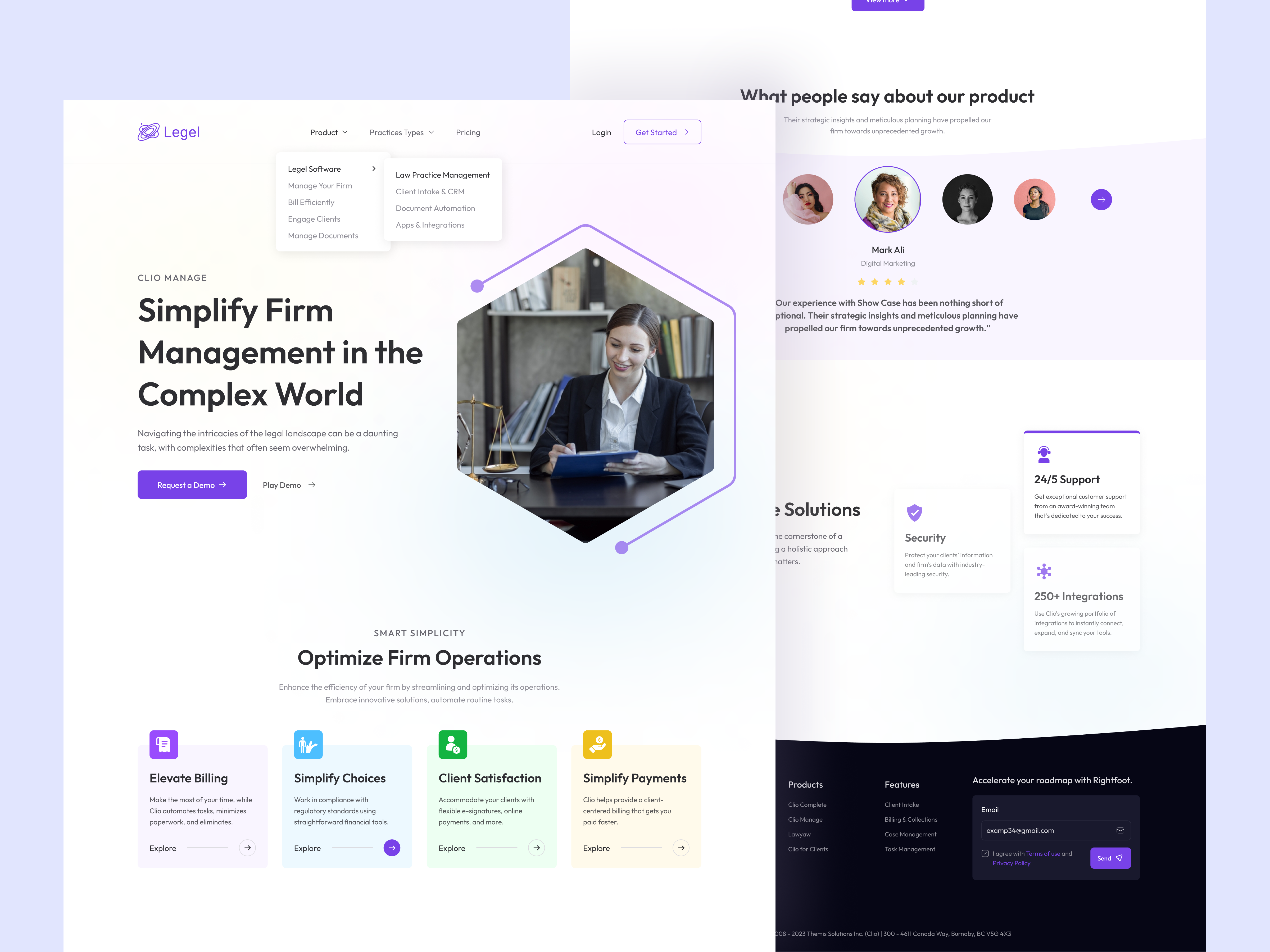 Example of Law Firm Website (Full Project)