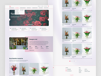 E commerce flower shop | Ui/Ux Web Design design e commerce flowershop homepage ui uiux design ux web design