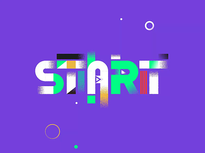 START after effects animated type animation branding design get started good vibes only graphic design illustration momentum motion motion design motion graphics motion type positivity start stay positive type typography vector