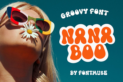 Nana Boo - Groovy Font 70s 80s classic funky groovy font playfull retro font vintage