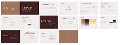 Active Beauty Brandbook brandbook brandguidelines brandidentity design flat logo logodesign typography visualguidelines visualidentity