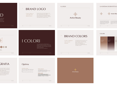 Active Beauty Brandbook brandbook brandguidelines brandidentity design flat logo logodesign typography visualguidelines visualidentity