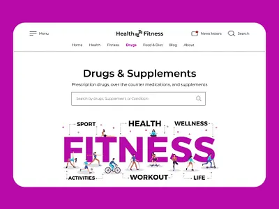 Fitness Landing Page - Web App Design fitness landing page fitness website design landing page landing page design m haseeb web app design web design webappdesign website design