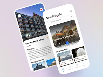 Incredible India - App Redesign Concept✨🇮🇳 app design app redesign branding clean design explore figma incredible india minimal redesign project redesign ui travel travel app travel ui travel website ui uidesign uiux ux website design