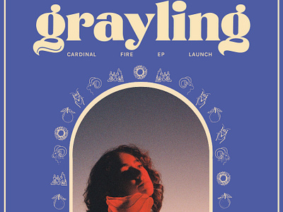 Grayling Oran Mor Poster gigs graphic design illustration music poster design typography