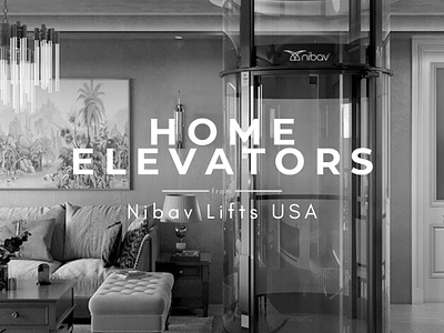 Domestic Home Lift Elevators by Nibav branding graphic design
