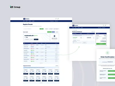 eID.domains | Web3 domains seller checkout crypto dashboard design e commerce e store order saas ui ux web3 wordpress