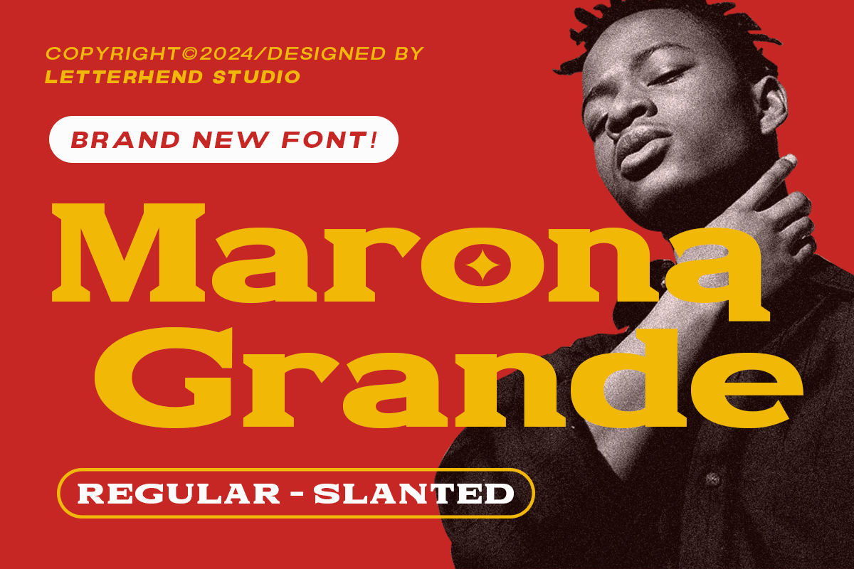Marona Grande Display freebies modern font