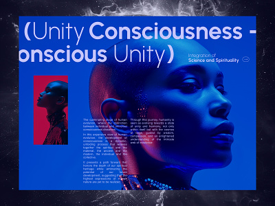 Unity Consciousness clean consciousness exploration layout midjourney simple typography unity