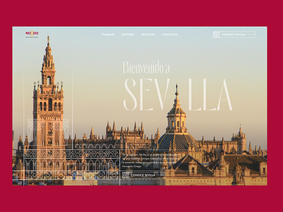 Welcome to Sevilla challengue concept dailyui design illustration sevilla tourism ui web web design