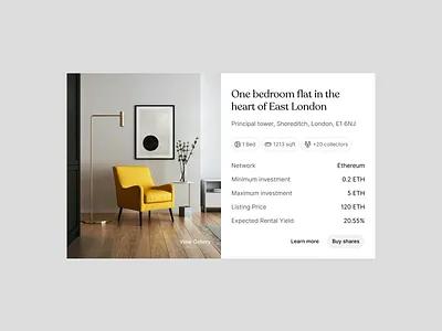 Tokenized Property on the Blockchain Concept bitcoin crypto dashboard ethereum exchange framer landingpage property sass