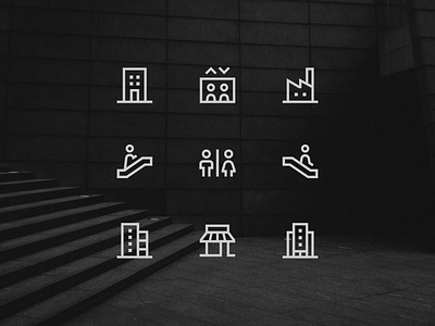 Building Icons architecture building buildings dark figma icons figmaicons housing icon icon pack icon set icon sets icondesign iconlibrary iconoghraphy iconpack icons iconset signage signs