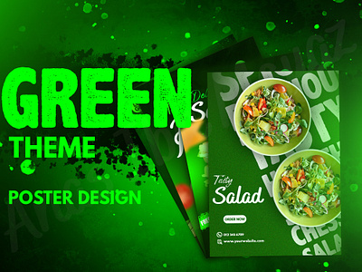 Attractive Green Theme Social Media Post designs 3d cheese burger fast food food graphic design green theme ham burger healthy food hot dog illustrator noodle photoshop pizza post design ramen salad salada social media social media post design