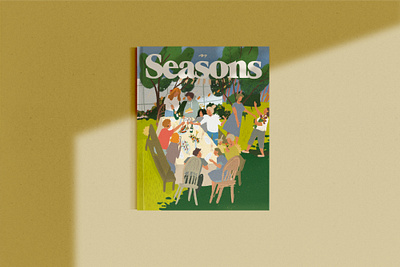 cover for magazine/seasons of life cover editorial editorial illustration graphic design illustration