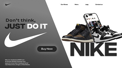 Nike Webpage branding ui uiux uiux design ux web design