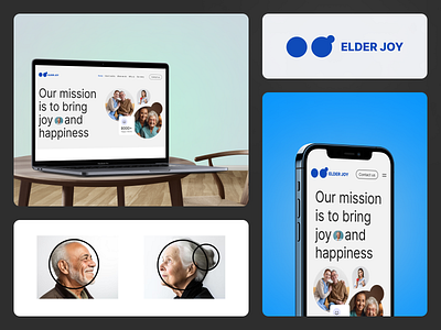 Elder Joy - Old Age Home Website Design agency ai imagery beautiful website design bento grids branding care home website figma graphic design landing page listing old age home old age home website design parallax scrolling ui design uiux website website design website design template wordpress design