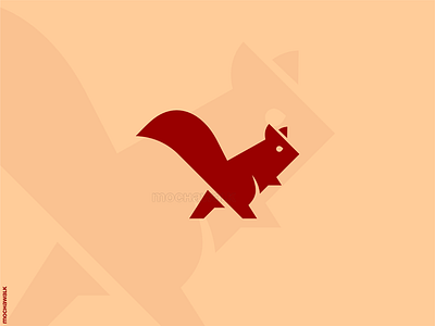 Red Squirrel animal icon illustration logo logodesign logomark mascot minimalist red squirrel unique