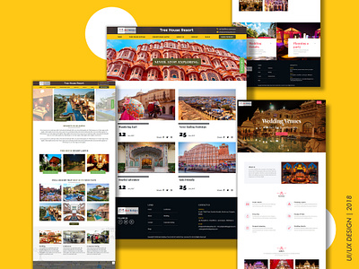 Resort booking Website design ui web development website