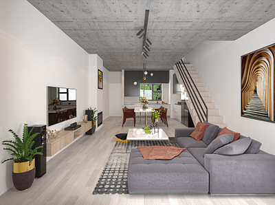 Stunning 3D Floor Plan Rendering of a 3BHK Apartment 3d 3dfloorplan 3dinterior 3dinteriordesign 3drendering