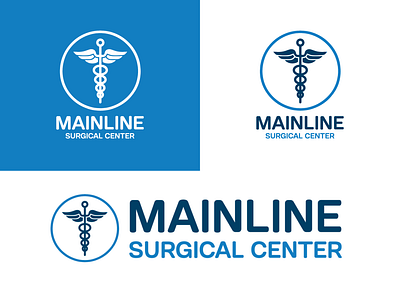 Mainline surgical center logo concept 1 animation design graphic design illustration vector