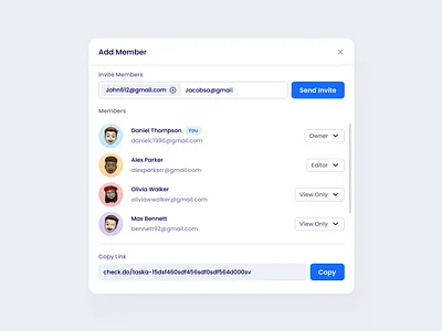 Add Member add member minimal ui