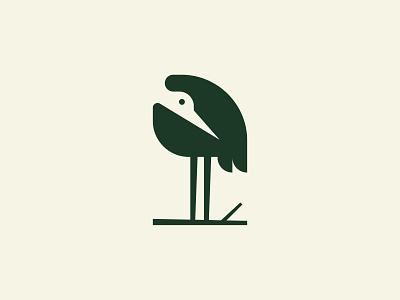 Stork animal logo brand branding graphic design logo logodesign logodesigner logoforsale logomark logos negative space stork stork logo zalo estevez