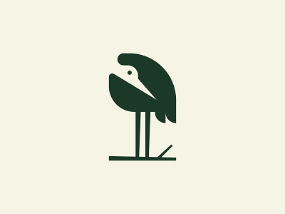 Stork animal logo brand branding graphic design logo logo designer logodesign logodesigner logoforsale logomark logos negative space stork stork logo zalo estevez