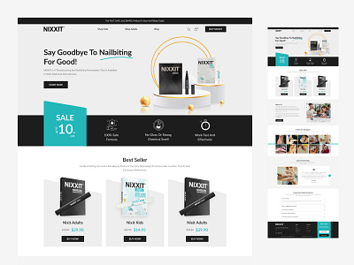 Cosmetic And Beauty Products Website Design beauty product biting cosmetic product creative nail nail biting product product base responsive ui ui ux ux website women product