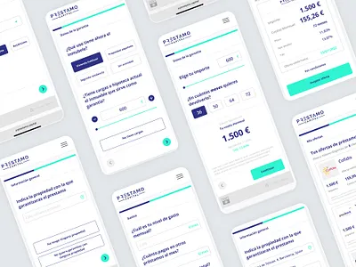 Prestamo Capital - Loan request form contact design financial fintech form form design information loan mobile quote request responsive ui ux uxui website