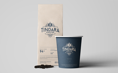 Brand Identity Design - Tindara Coffee advertising brand identity design branding coffee branding coffee logo coffee packaging logo design packaging design print design visual design