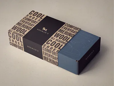 Packaging Design - Neeman's Shoes adobe illustrator advertising branding design fashion packaging graphic design logo packaging design shoe packaging visual design