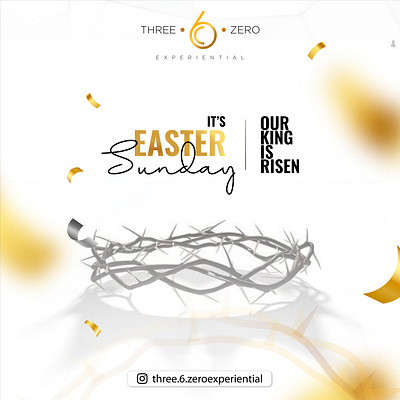 360 Experiential Social Media design for Easter graphic design