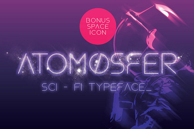 Atomosfer Font atomosfer atomosfer font caps display display fonts electro fonts futuristic modern sans sci fi science fiction space space vector typeface vector