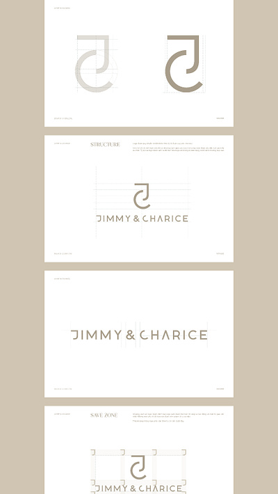JIMMY & CHARICE brand design brand identity brandguide branding design graphic design logo