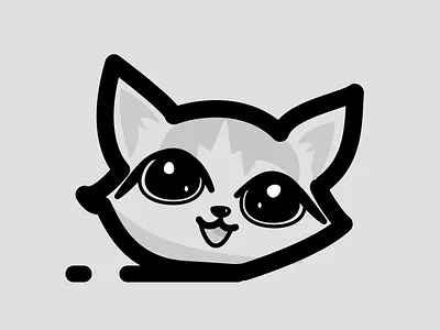 Alpha the cat branding flat graphic design icon illustration minimal strcok ui ux vect vector