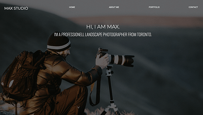 Max Studio Website https://max-photo-studio.webflow.io/ design graphic design landingpage ui webdesign webflow