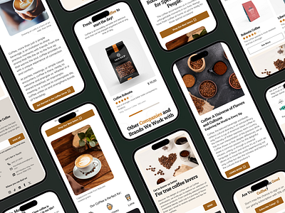 UI Kit Coffee Mockup branding graphic design inspiration iphone mockup ui uikit ux uxdesign uxui webdesign