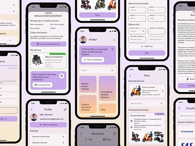 Your Accessible Flight app concept design jtbd mobile app mobile design research travelling ui ux ux design ux research wheelchair