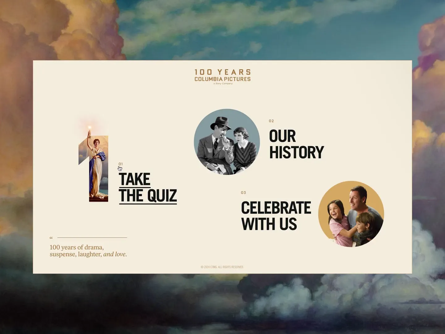 Celebrating 100 Years of Columbia Pictures: A Movie Website Experience