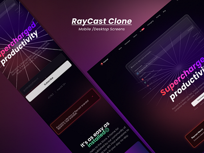 Raycast Clone clone colors design gradient raycast ui ux