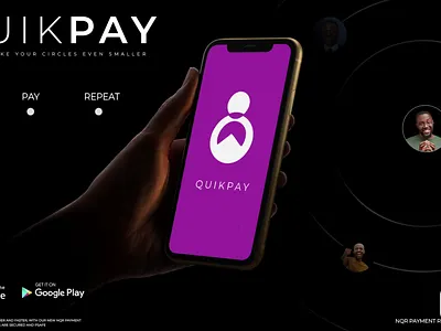 Quik Pay FinTech APP animation branding graphic design logo motion graphics ui