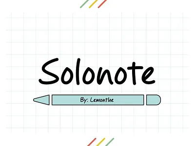 Solonote Font branding calligraphy design fonts handlettering logo typeface typography ui