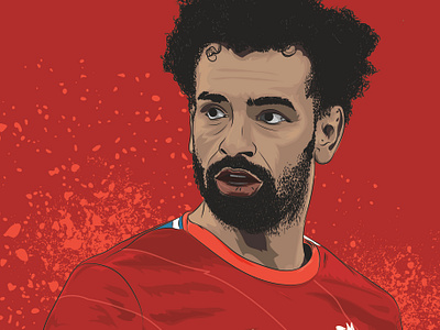 Mohamed Salah, Liverpool art design drawing egypt football football player illustration lfc liverpool mohamed salah premier league soccer
