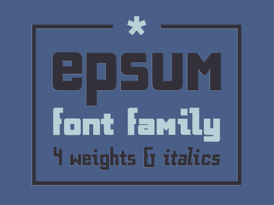 EPSUM Font Family display elegant epsum font family geometric headline modern poster sansserif strong technic title