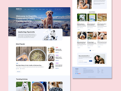 DogVills - All about Dogs branding graphic design ui