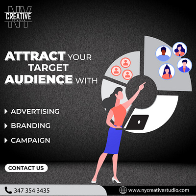 Target Audience advertising branding brochures campaign design graphic design illustration logo target audience typography ui ux vector