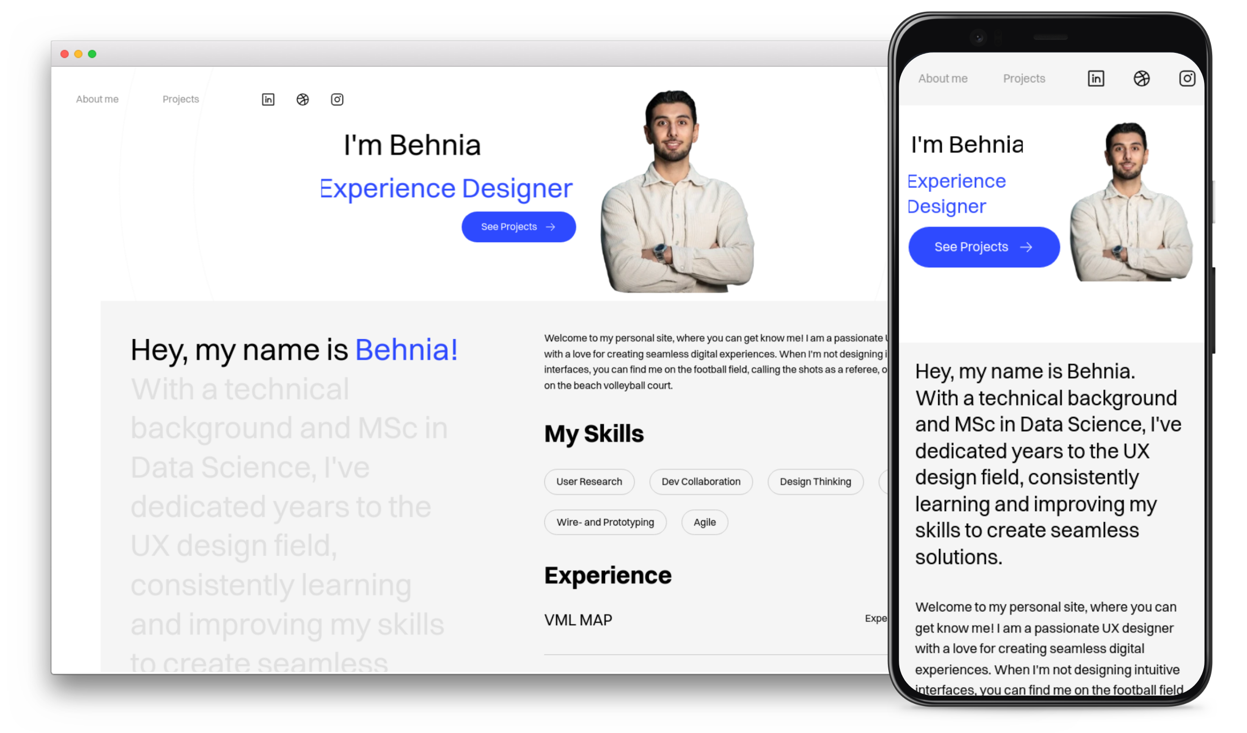 New design on my personal site behnia branding design portfolio portfolio design
