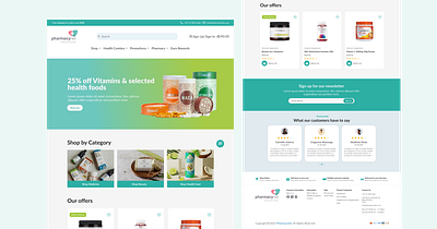 Pharmacynet e-commerce Redesign case study ecommerce pharmacy redesign ui ux