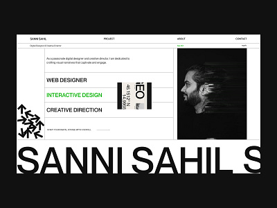 Personal Portfolio animation design interaction interactive design motion graphics portfolio ui uiux user interface ux web web design web designer website website design