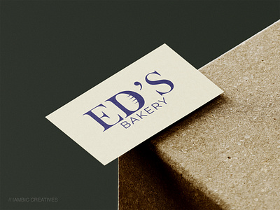 ED'S Bakery branding custom logo design graphic design logo logo design minimalist logo